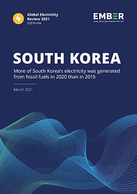 EMBER 글로벌 전력생산 보고서 2021 - 한국