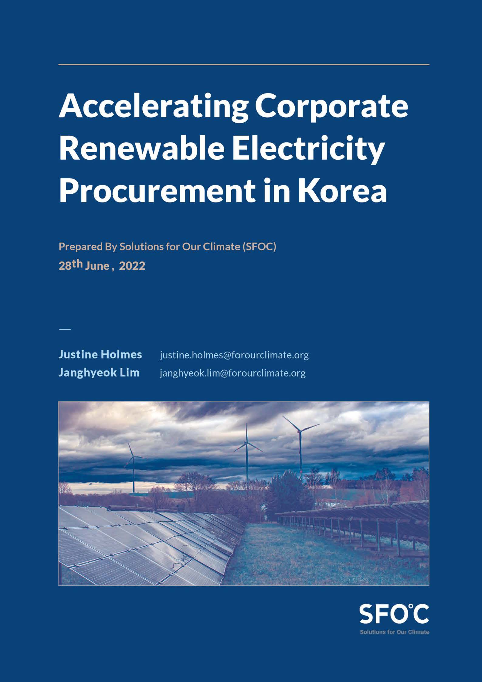 Accelerating Corporate Renewable Electricity Procurement in Korea